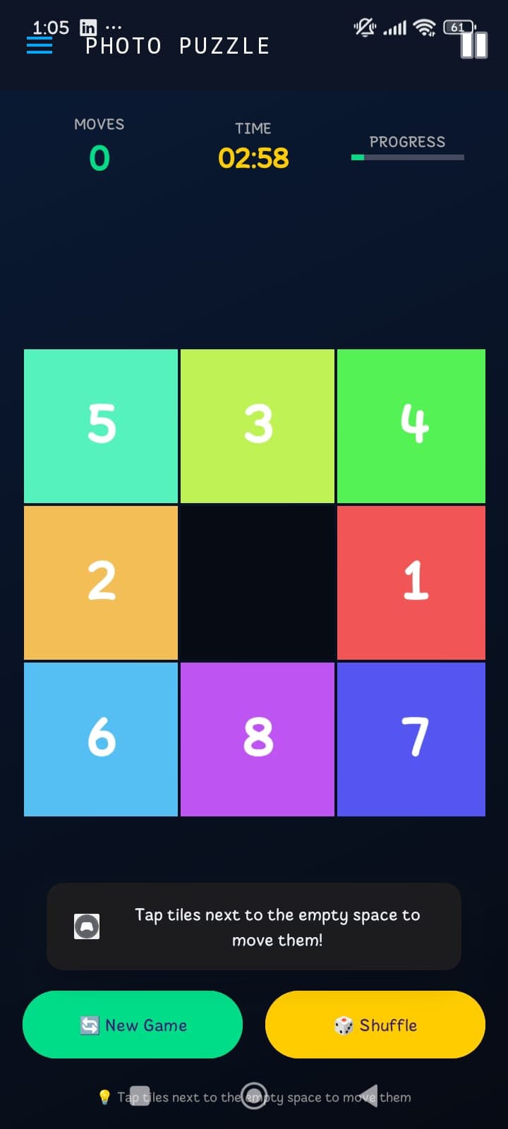GameHub 3x3 memory grid