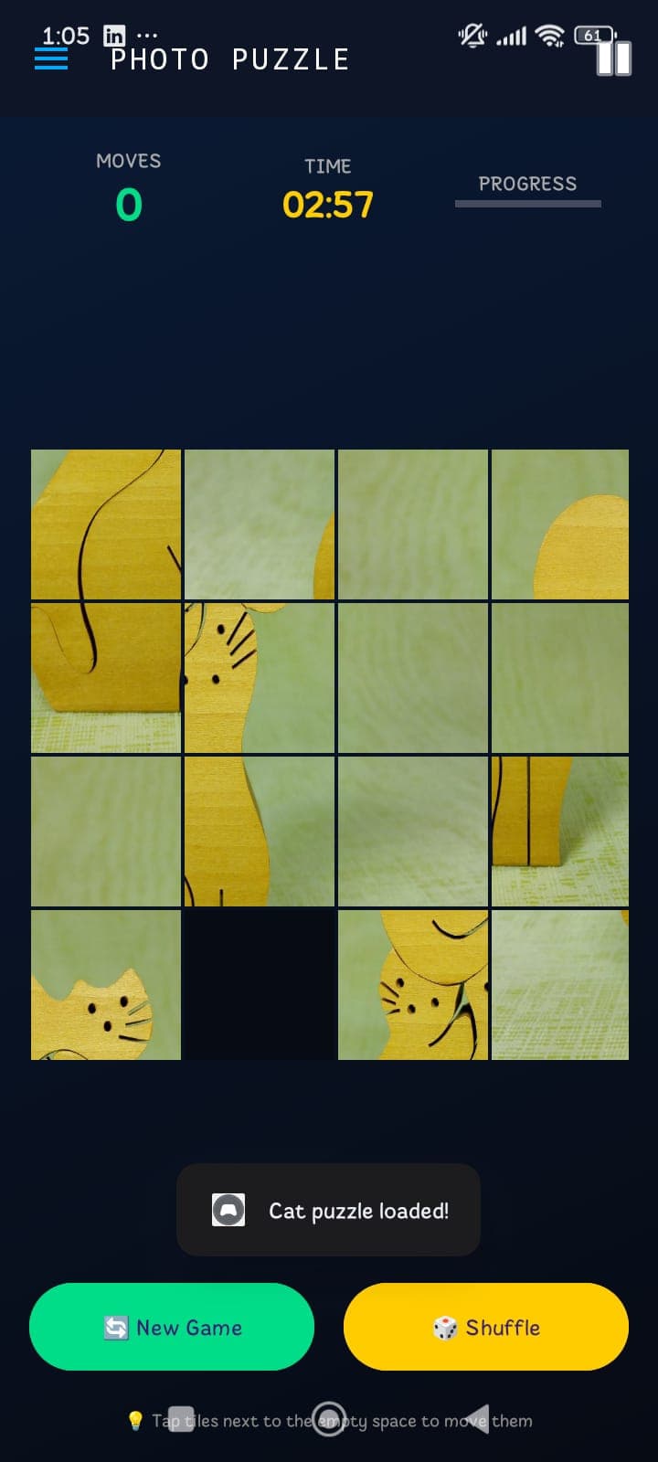 GameHub 4x4 memory grid